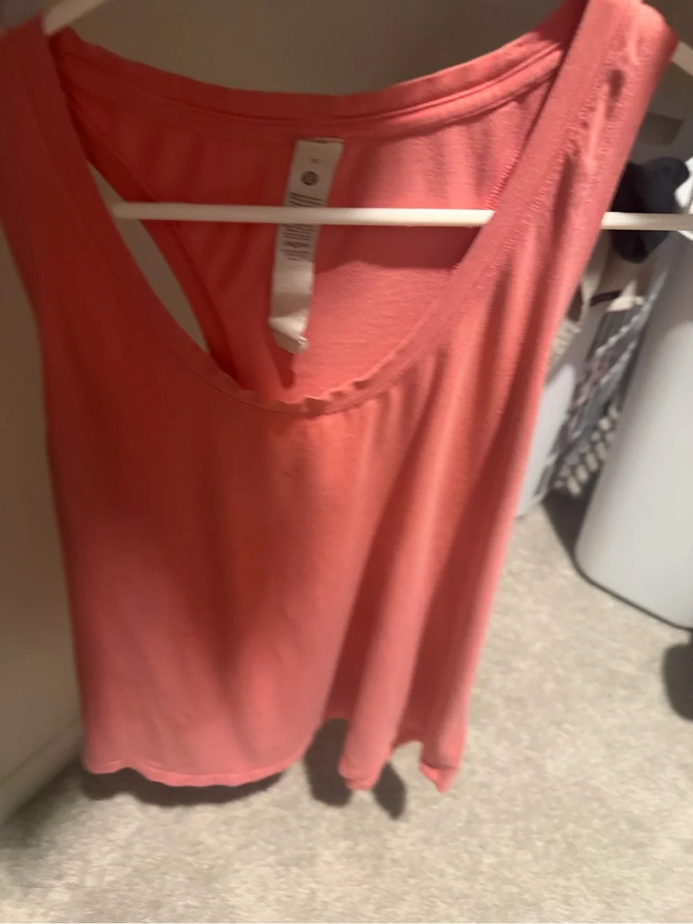 lululemon athletica Scoop Tank Top - Slate Blue, Mauve, Coral. Size 8/10
